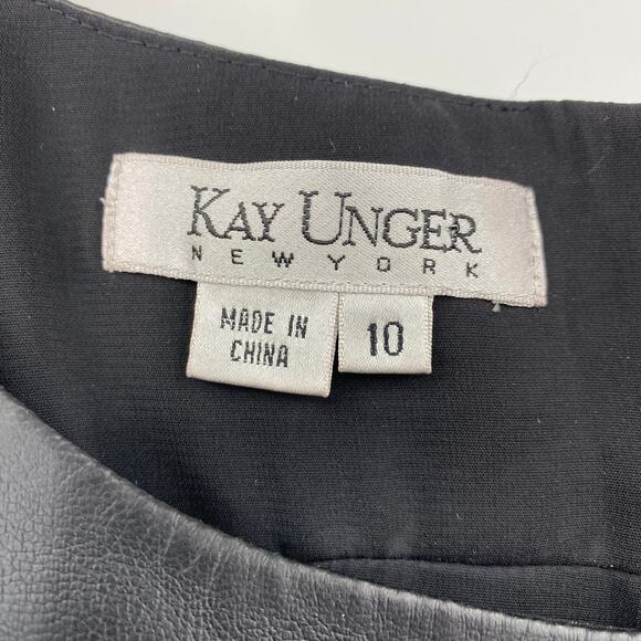 Kay Unger Black and Gray Midi Dress - Picture 8 of 10